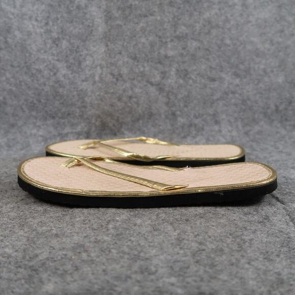 Sandals Casual Womens Shoes Size 6 Flip Flops Slip On Flats Woven Lightweight - Picture 3 of 7